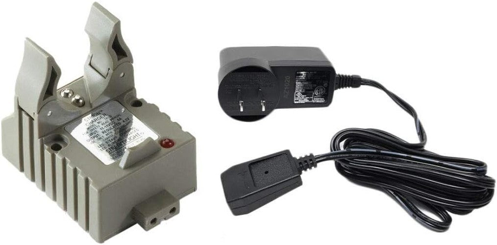 Compact Strion Flashlight Charger Holder with AC Wall Adapter - LED Indicator