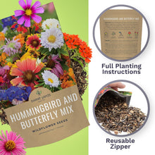 Load image into Gallery viewer, Bulk Wildflower Seed Mix for Butterflies &amp; Hummingbirds - 5 Pounds Fresh Seeds