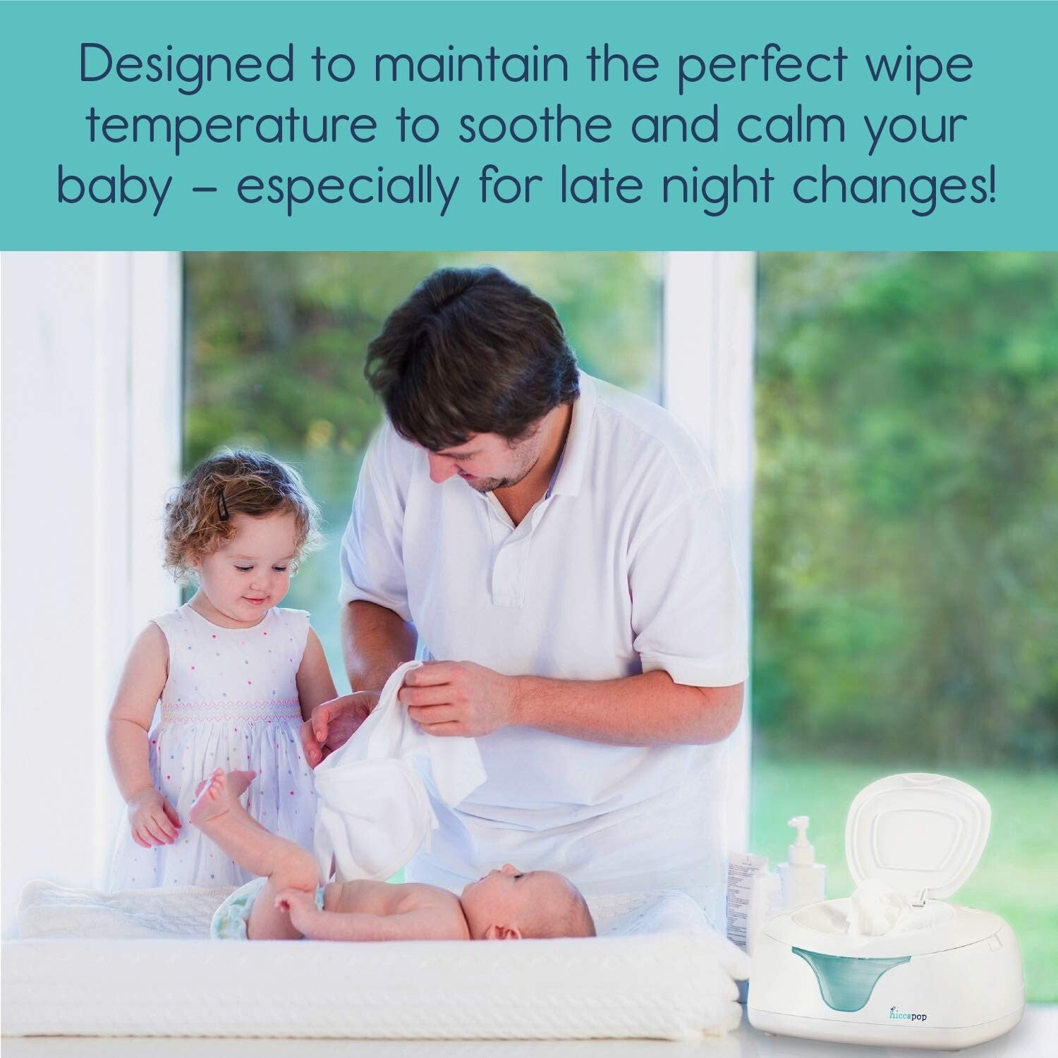 Elegant Baby Wipe Warmer with Silicone Seal & Gentle Changing Light - Gift Ready
