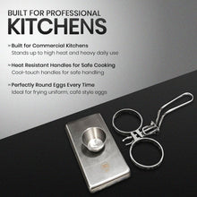 Load image into Gallery viewer, Professional 2 Ring Stainless Steel Egg Frying Rings for Consistent Results