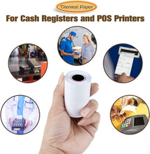 Load image into Gallery viewer, Bulk 100 Rolls Thermal POS Receipt Paper 2 1/4" x 50' for All Terminals