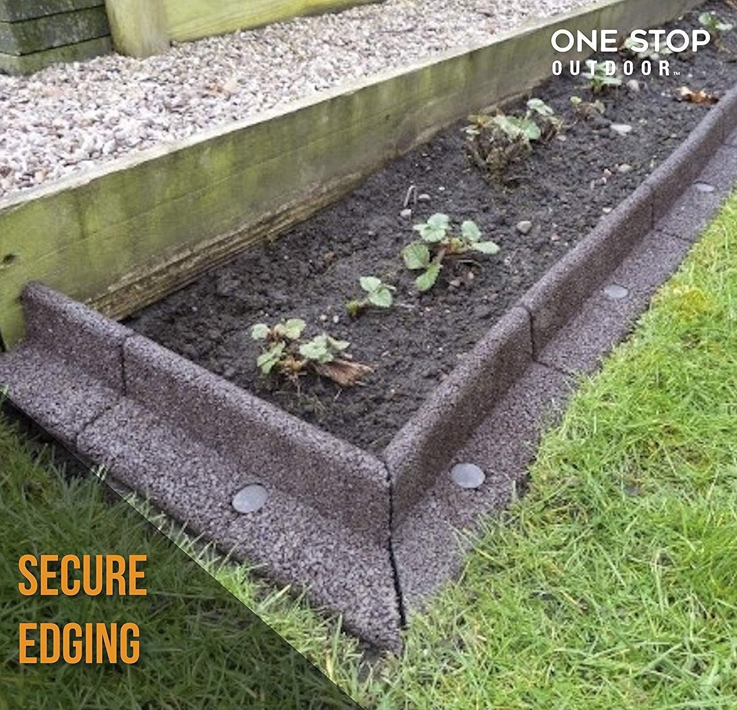 25-Pack Heavy Duty 12-Inch Round Metal Landscape Edging Anchors - Versatile Use