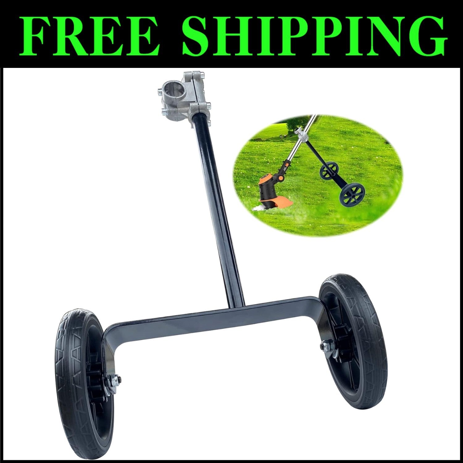 Lightweight 19.48" Trimmer Support Wheel: Ideal for Effortless Yard Maintenance