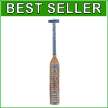 Load image into Gallery viewer, Nautical Wood Paddle Wall Decor - Rustic Beach House Sign with Blue Accents