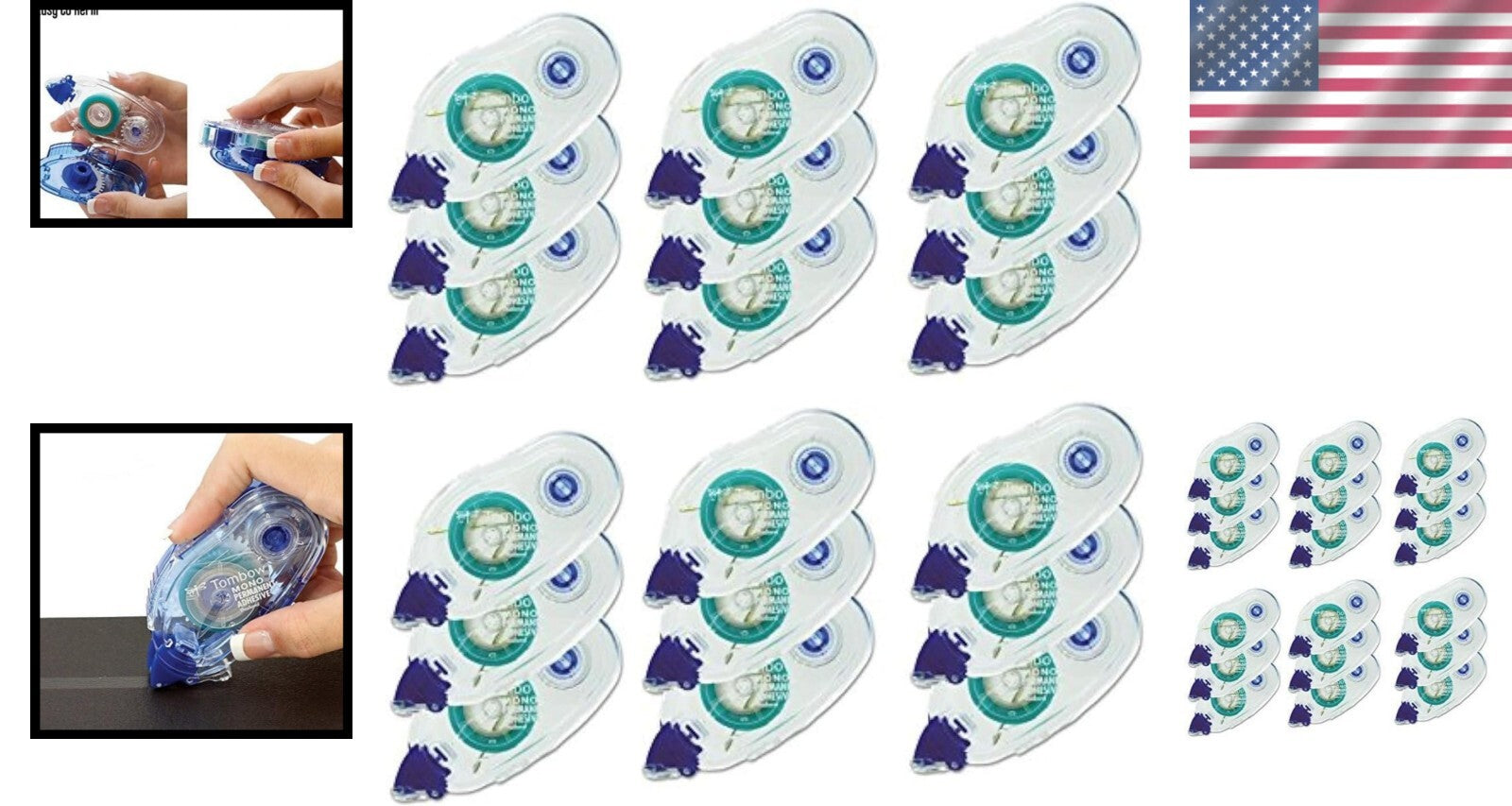 6 Value Packs of Mono Adhesive Refill - Strong, Acid-Free Bonding for Crafts