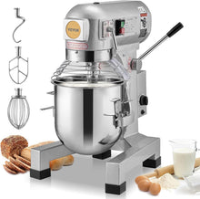 Load image into Gallery viewer, Professional 10Qt Mixer with 3 Adjustable Speeds - Ideal for Commercial Kitchens