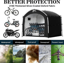 Load image into Gallery viewer, Waterproof Bike Storage Tent for 2-8 Bikes – Outdoor Protection with Ventilation