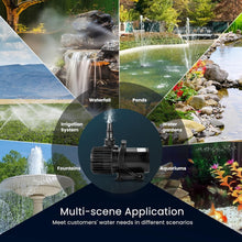 Load image into Gallery viewer, Durable 100W Water Pump 1600GPH for Aquatic Features - Quiet &amp; Energy Efficient