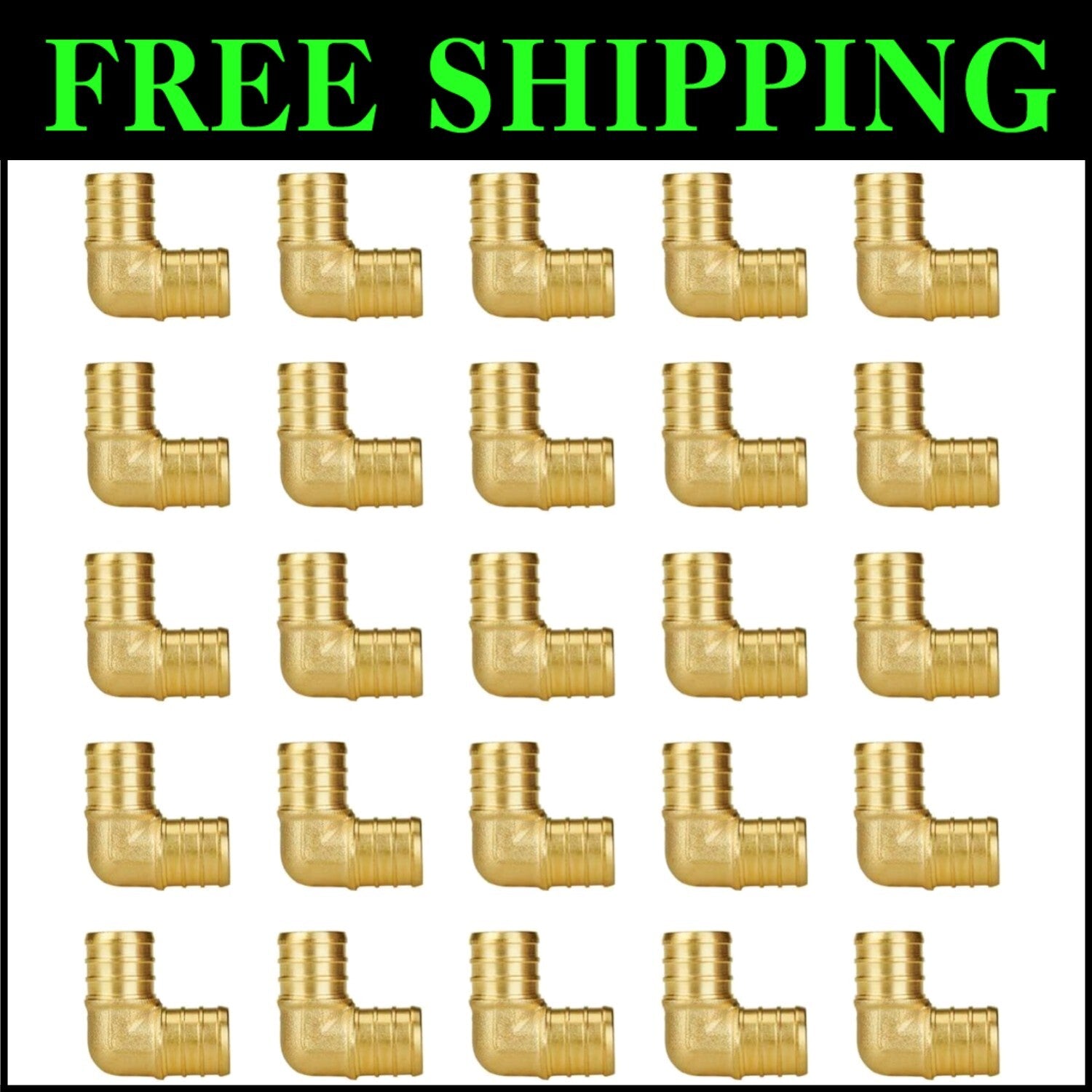 Versatile 3/4" Lead-Free PEX 90° Elbow Fittings - 25-Pack for Safe Installations