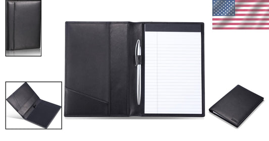 Handmade Italian Calfskin Business Portfolio Notebook Folder, Luxurious Gift