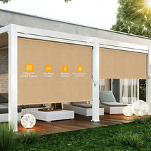 Load image into Gallery viewer, Multipurpose 6' x 6' Waterproof Roller Shades - Perfect for Patios &amp; Balconies