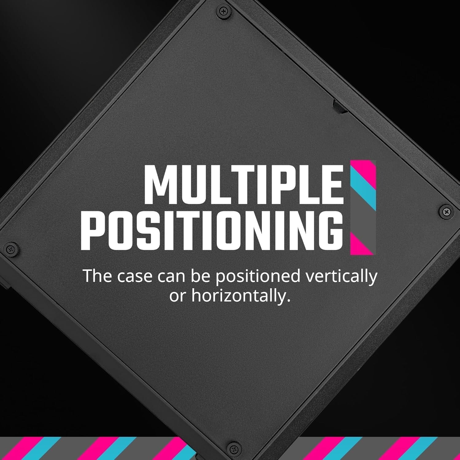 Versatile Micro-ATX Case with Edge-to-Edge Glass & Efficient Cable Management