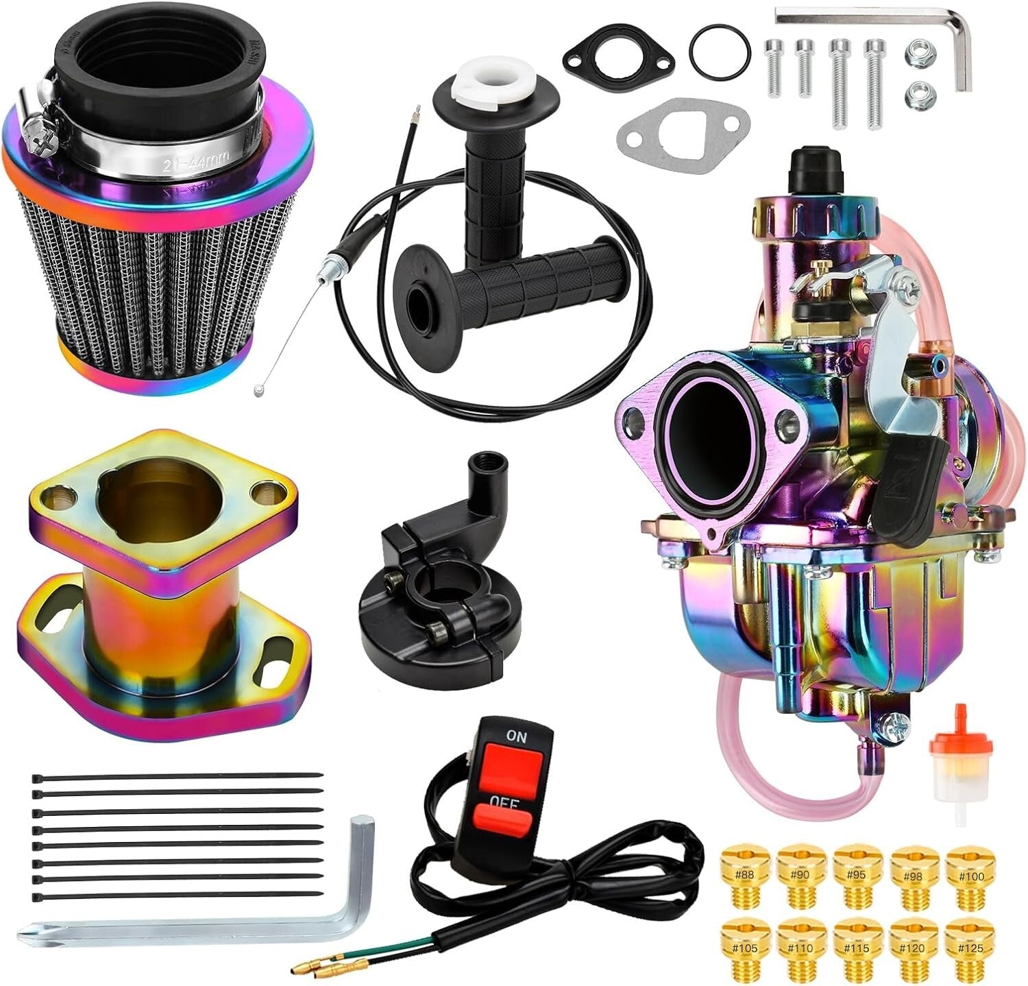 VM22 High-Performance Carburetor & Throttle Cable Kit - Fits Predator Mini Bikes