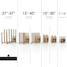 Load image into Gallery viewer, Stunning Four-Tier Beech Wood Art Rack with Lockable Wheels for Easy Transport