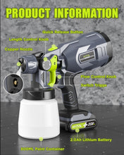 Load image into Gallery viewer, Versatile Cordless Paint Sprayer with 3 Patterns, Nozzles, and Cleaning Tools