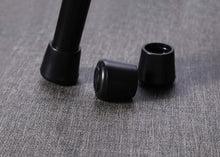 Load image into Gallery viewer, Heavy Duty 1-Inch Black Rubber Chair Leg Tips for Noise Reduction &amp; Floor Safety
