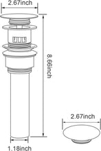 Load image into Gallery viewer, Compact Oil Rubbed Bronze Bathroom Sink Drain Set with Strainer Basket &amp; Stopper