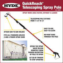 Load image into Gallery viewer, Multi-Colored Telescoping Painting Pole - 7-1/2 to 12 Feet, Upgrade Your Reach