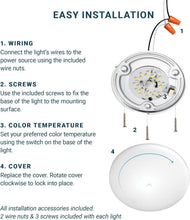 Load image into Gallery viewer, Modern Dimmable LED Dome Lighting - 5CCT, Quick Install, 6-Pack for RVs and More