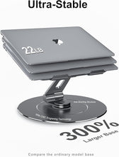 Load image into Gallery viewer, Sturdy 300% Stability Aluminum Laptop Stand for 10-17.3" Laptops with Rotator