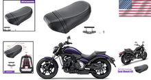 Load image into Gallery viewer, Comfort-Driven Black Rear Pillion Seat Pad for Kawasaki Vulcan S 650 (2015-2023)
