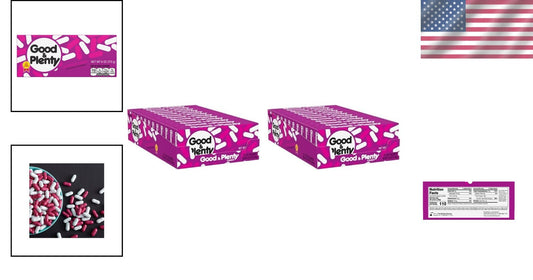 Fat-Free Old-Fashioned Licorice Candy - 12 Boxes of 6 oz for Guilt-Free Snacking