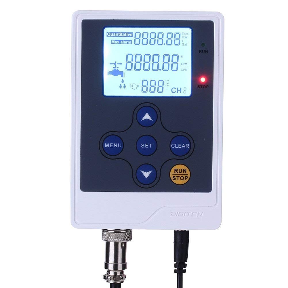 Multi-Functional Water Flow Meter System - LCD, Solenoid Valve & Sensors