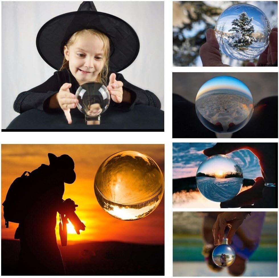 Stunning 120mm Polished K9 Crystal Ball with Free Stand - Home Decor Essential