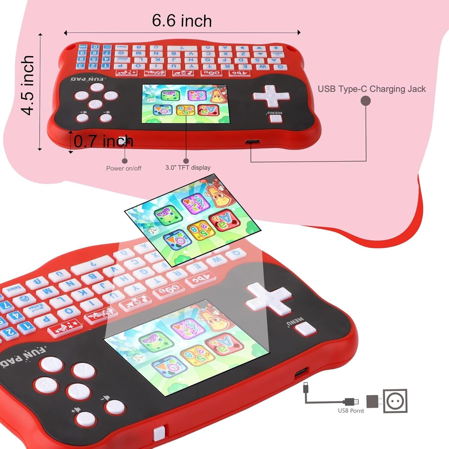 Interactive Educational Tablet for Kids - 102 Fun Learning Activities Ages 3-12