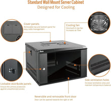 Load image into Gallery viewer, Premium 6U Server Enclosure with Easy Cable Management &amp; Versatile Setup Options