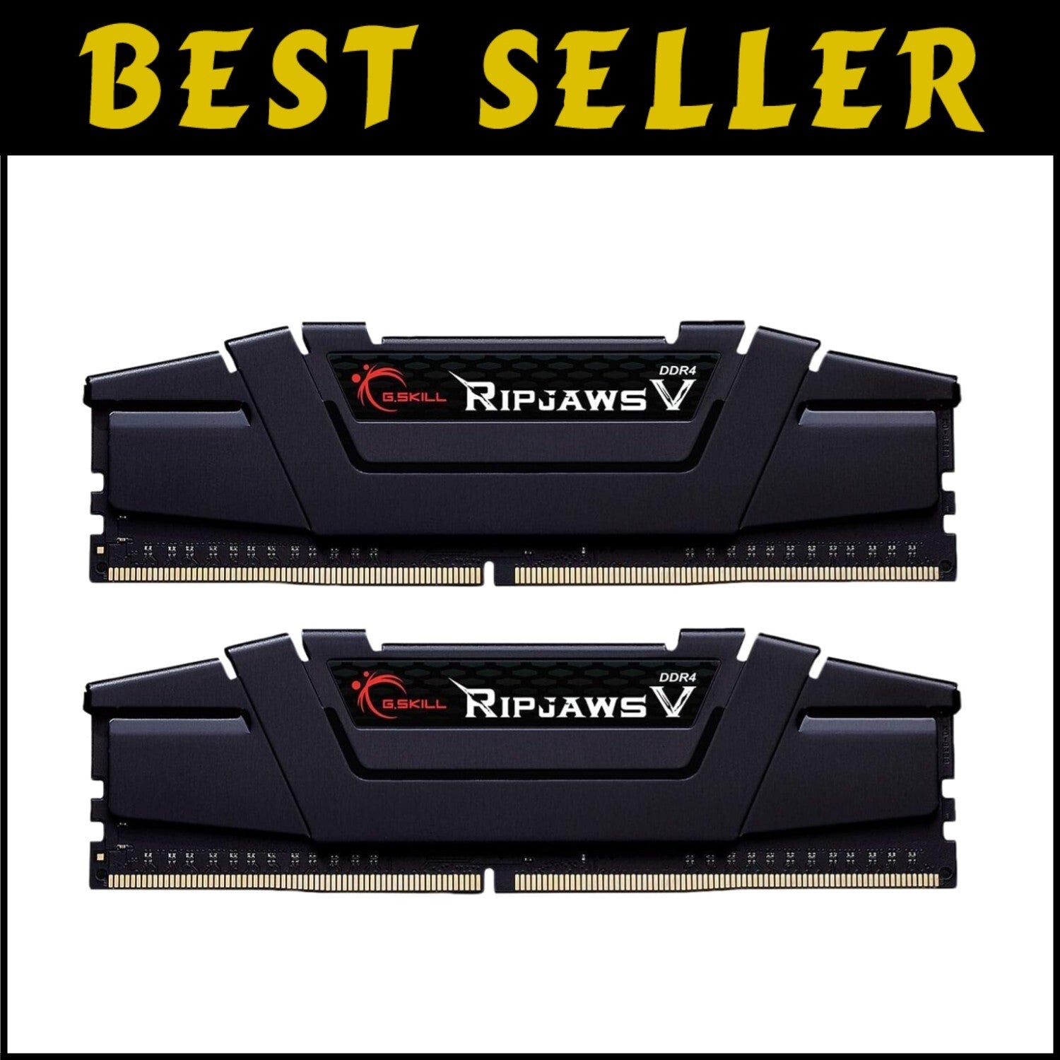 Ripjaws V 64GB DDR4 RAM - 2x32GB, 3200MT/s Performance - Intel & AMD Compatible