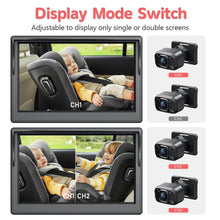Load image into Gallery viewer, Easy-Install Baby Car Camera with 1080p Display &amp; Night Vision for Road Safety