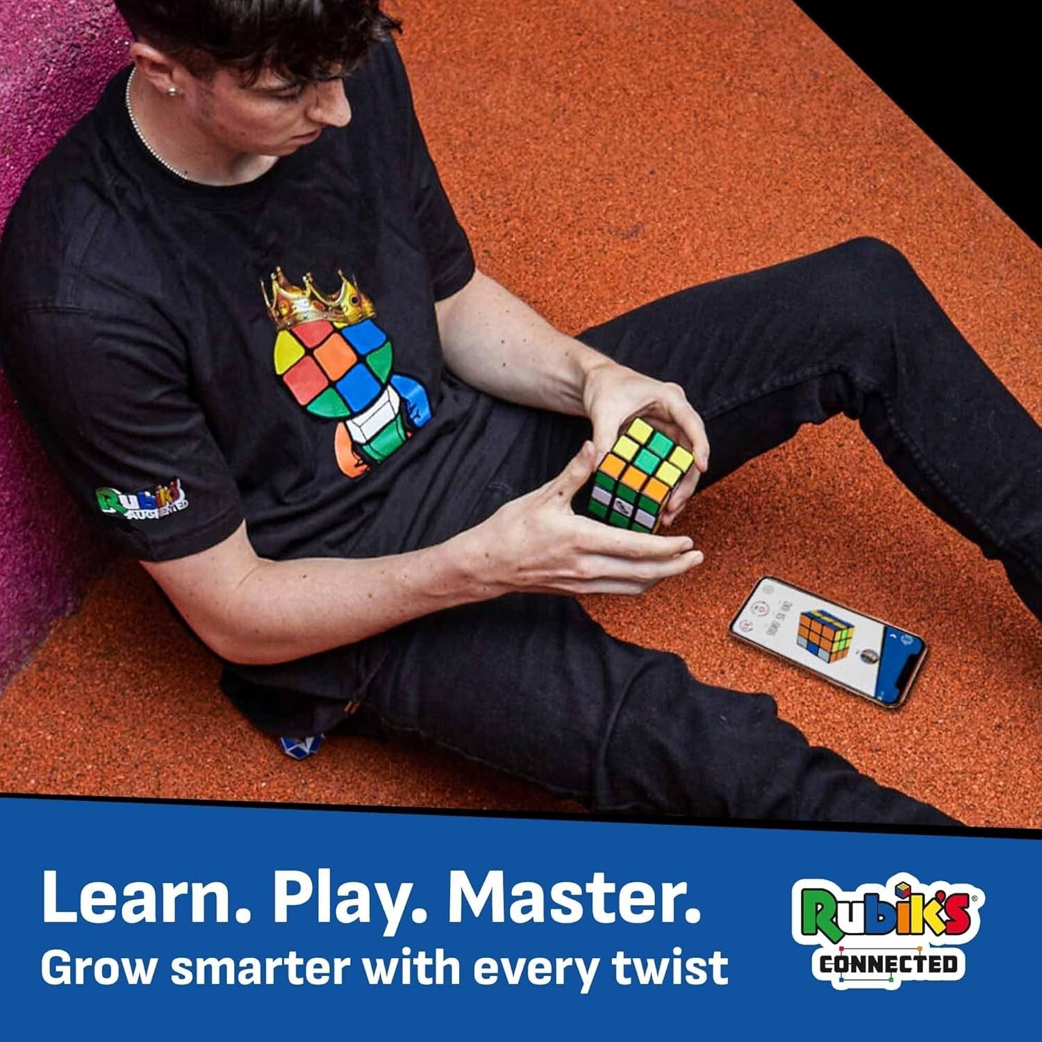 Interactive 3x3 Rubik’s Cube with App - Track Progress & Compete Globally