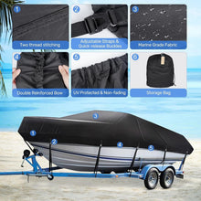Load image into Gallery viewer, Universal Trailerable Boat Cover for 20-22ft Boats – All-Weather Protection