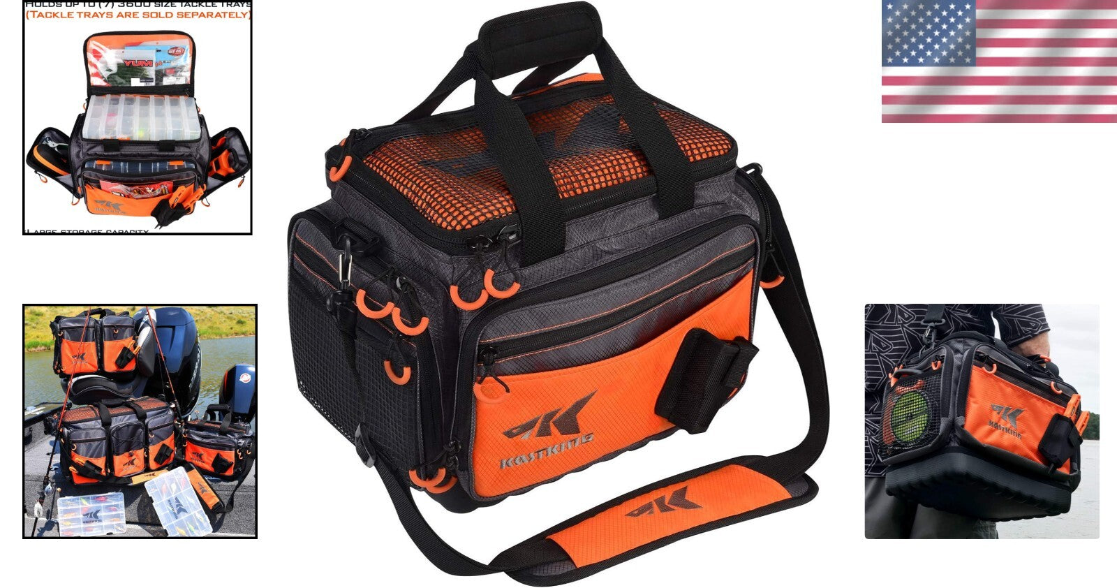 Compact Fishing Tackle Storage Bag with Waterproof Bottom - Lifetime Use