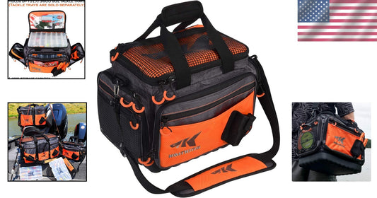 Compact Fishing Tackle Storage Bag with Waterproof Bottom - Lifetime Use