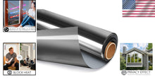 Load image into Gallery viewer, Static Cling One Way Window Tint: 29.5" x 13.1 ft - Efficient UV &amp; Heat Control