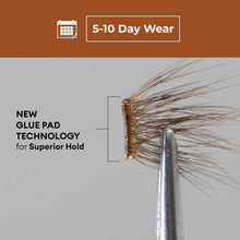 Load image into Gallery viewer, Natural Look Brown Pop-On Lashes - Customizable 1-Step Faux Clusters, Pack of 60