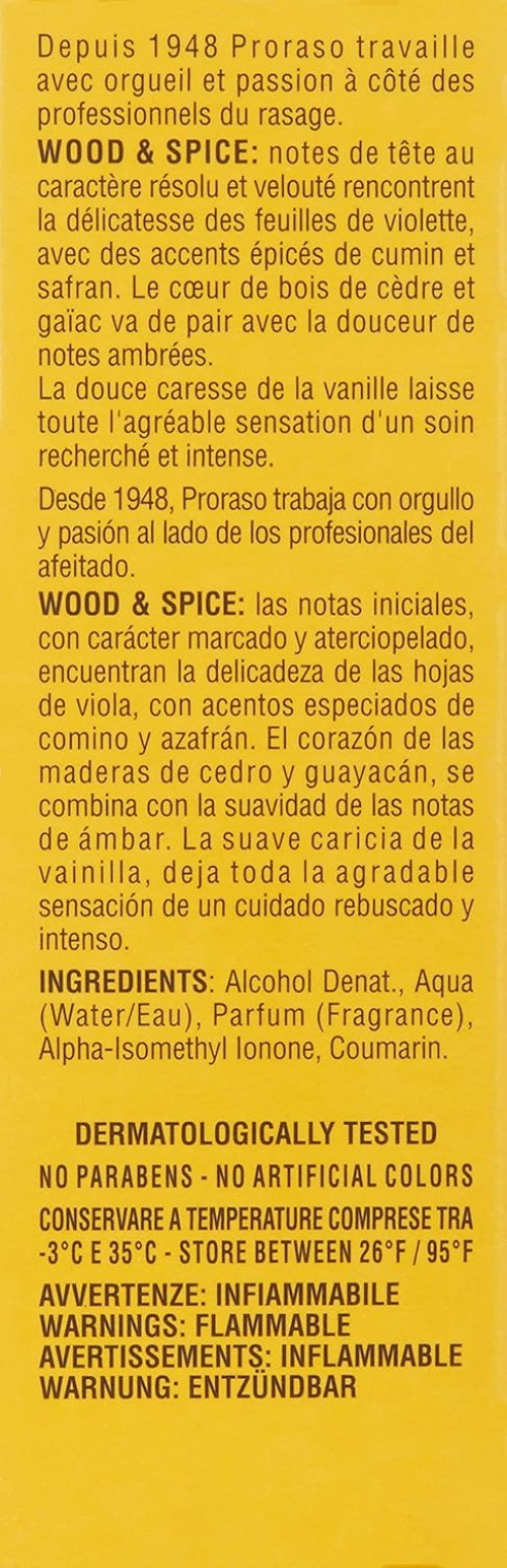 Wood & Spice Cologne for Men, 3.4 Fl Oz - Invigorating Beard Care Spray