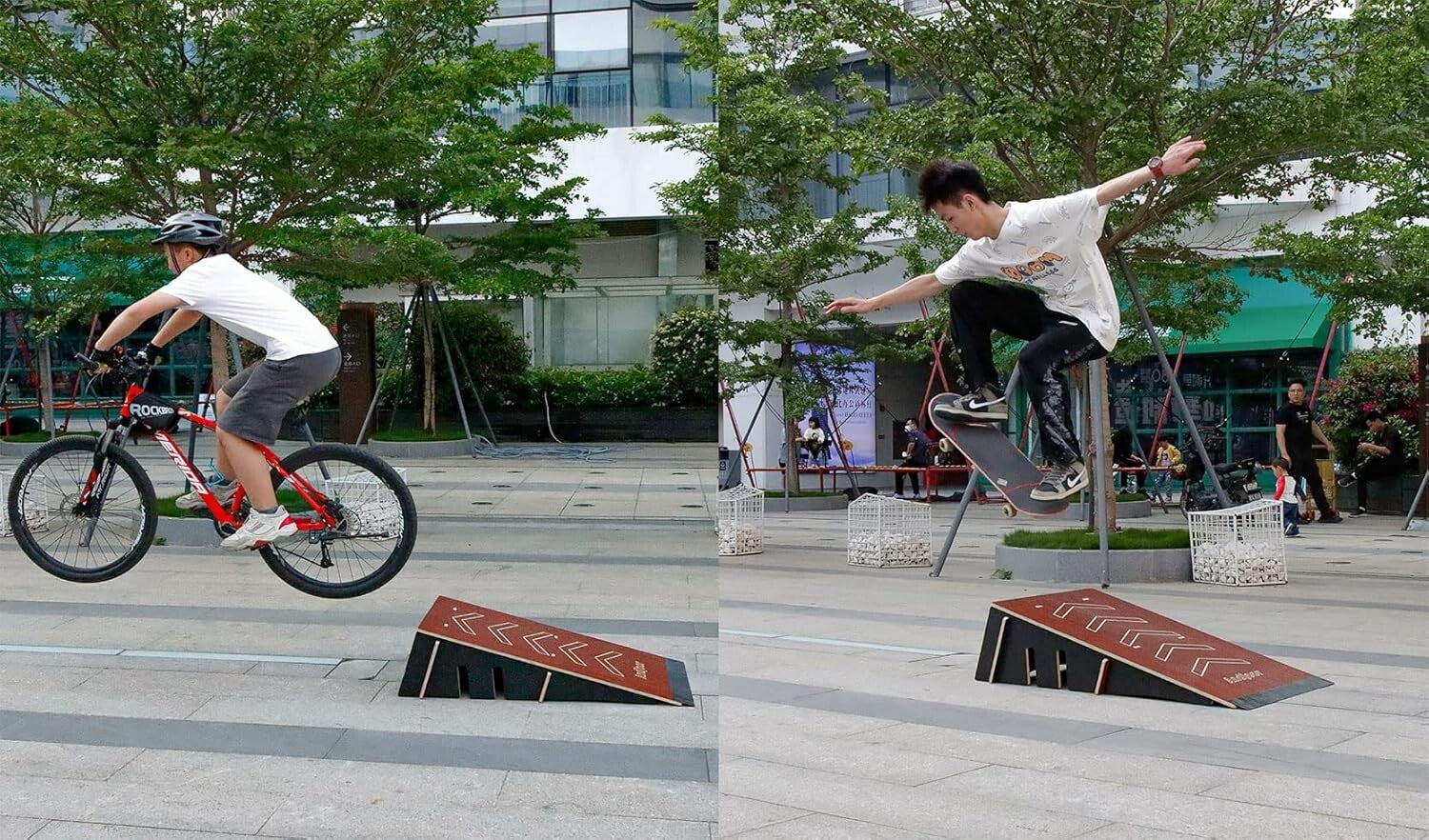Durable Skateboard & Bike Ramp - Versatile Jump Structure for Kids & Scooters