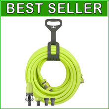 Load image into Gallery viewer, ZillaGreen 50ft Hybrid Polymer Garden Hose Kit with Quick Connect Attachments