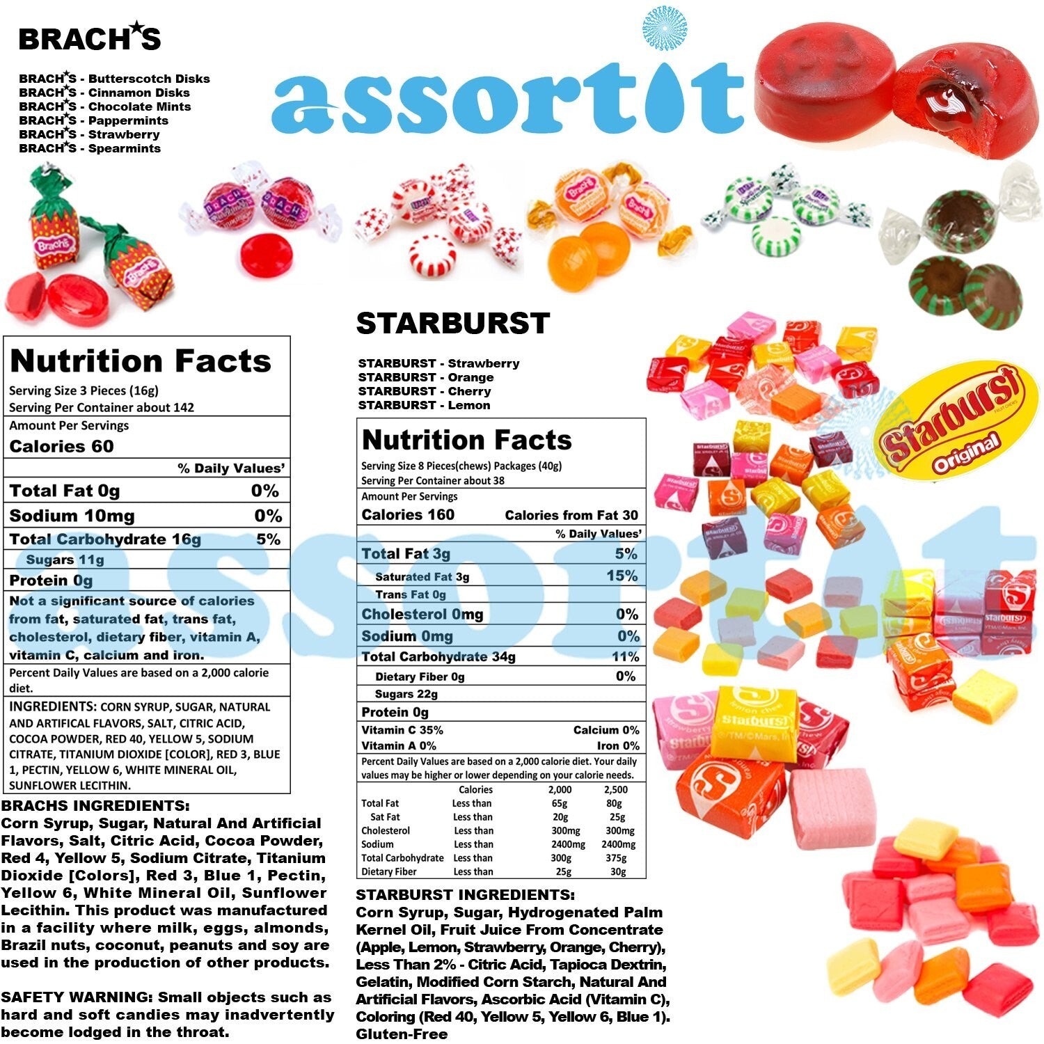 Assorted Soft Chewy & Hard Candy Mix - 700 Individually Wrapped Treats - 156 oz