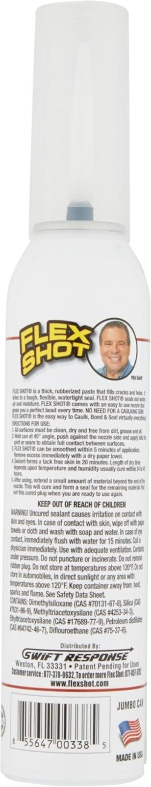 Flexible 8 oz Black Sealant - UV Resistant & Easy Application Extension Tube