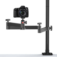 Load image into Gallery viewer, Professional Overhead Camera Desk Stand with Adjustable Arm for Creative Shoots