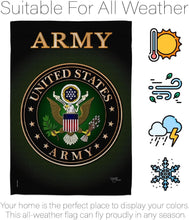 Load image into Gallery viewer, Elegant 28" x 40" Patriotic Veteran Garden Flag with Complete Mounting Kit