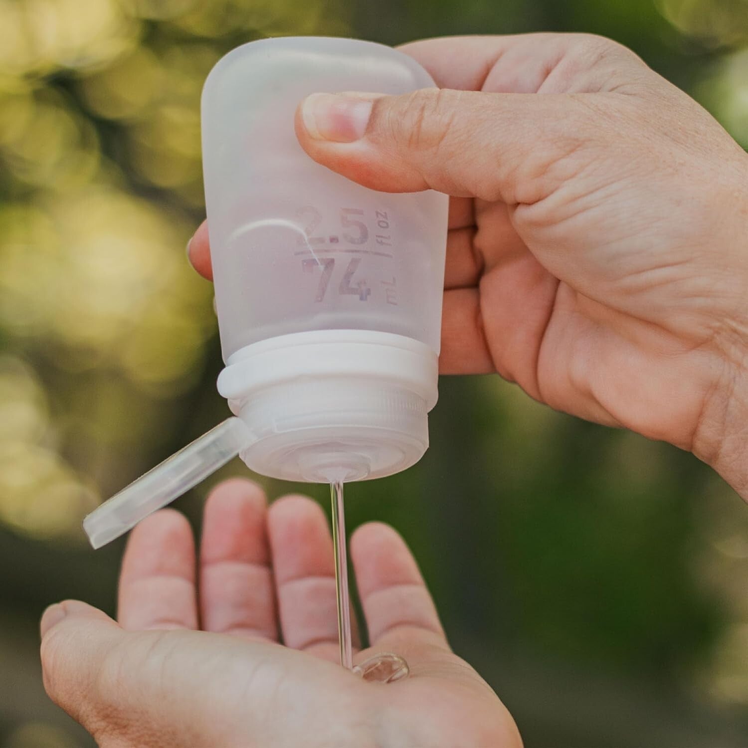 Large 3.4 oz GoToob+ Refillable Silicone Travel Bottles - Eco-Friendly Design