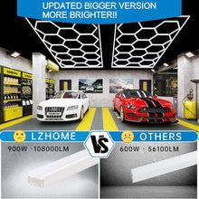 Load image into Gallery viewer, Super Bright 108000LM Hexagon Garage Light - Perfect for Basements &amp; Workshops