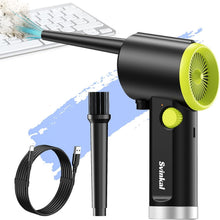 Load image into Gallery viewer, Compact Cordless Air Duster with Nozzles - Efficient Cleaning for Home &amp; Office
