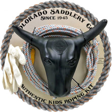 Load image into Gallery viewer, 3-Piece Kid's Roping Set: Premium Lasso Rope &amp; Steer Head for Beginners