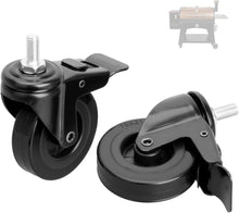 Load image into Gallery viewer, 2-Pack 3" Locking Caster Wheels for Pit Boss Pellet Grill Replacement Parts